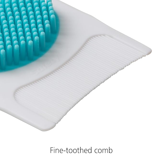 Safety 1st Cradle Cap Brush and Comb , White/Blue