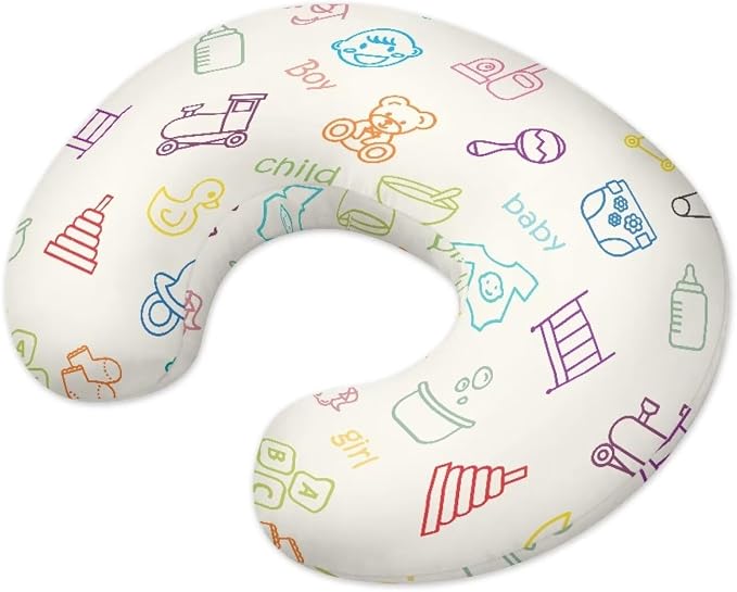 Nursing Pillow for Baby Girl Boy，Removable Nursing Cover for Breastfeeding Pillows,Ultra-Soft Baby Nursing Pillow Covers Fits Newborn Feeding Pillow,Baby Toys Products Pattern(Cover Only)