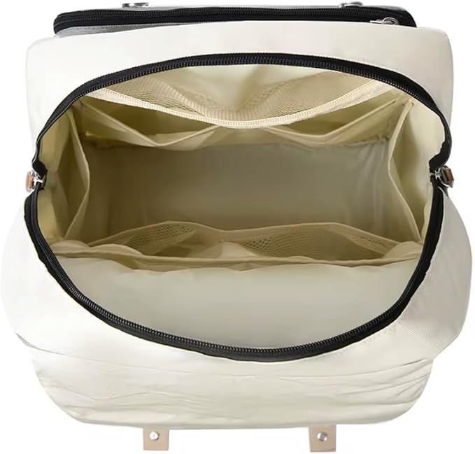 Diaper Bag Backpack, Large Capacity Baby Travel Bag with Changing Pad, Waterproof Mommy Backpack with Insulated Bottle Pockets & Stroller Straps, Stylish Baby Bag for Moms & Dads.