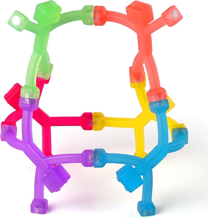 6 pcs Magnetic Travel Toys for Kids, Creative, Portable and Educational, Magnetic-People-Magnet-Men: Cute Robot & Funny Magnets, Small Fidget Toys for Classroom Prizes, Easter Egg Stuffers, Office