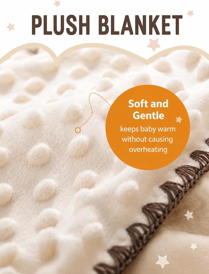 Muslin Swaddle Blankets for Newborns, Baby Fleece Blanket, 40 x 40 Inches, Soft Breathable Baby Blanket (Hearts)