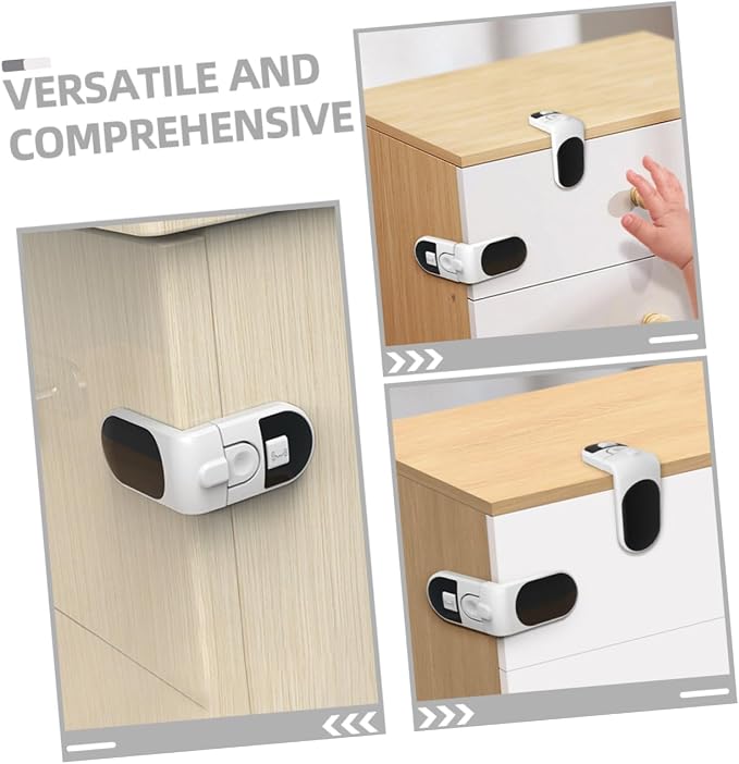 Abaodam 12pcs Boy Girl Safety Locks for Cupboards Fridge Locks Material Easy to Install Prevent Finger Trapping