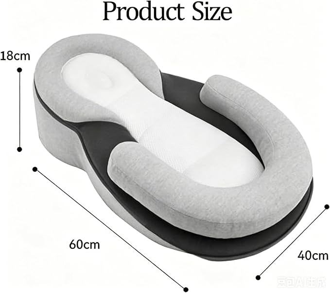 Baby Feeding Pillow for Infant Support Cushion Lounger Reflux Pillow, Bottle Feeding Wedge Pillow for Newborn