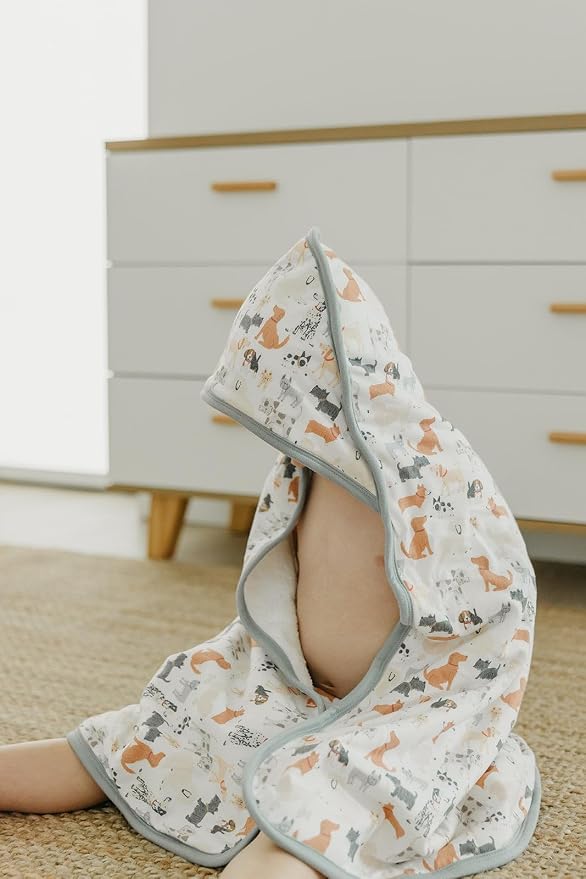 Copper Pearl Hooded Bath Towels Premium Knit/Terry Cloth Baby Towels with Hood, Pockets, and Cool Designs - Great to Gift and Make Bath Time Fun - Baby Bath Towel, Rufus