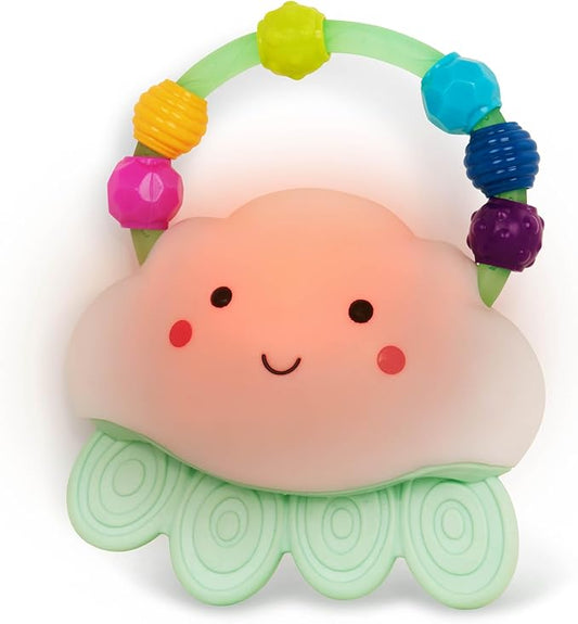 B. toys ??Baby Light ??Up Cloud Rattle ??Rain ??Glow Squeeze ??Sensory Development & Comfort - Teething Rattle Toys for Babies 3+ Years Months