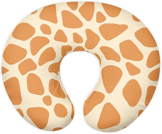 Cow Nursing Pillow and Positioner Detachable Original Breastfeeding Newborn Nursing Pillow Case Lightweight Head Support Protector Cushion Essentials with Hidden Zipper