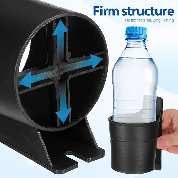 WOONEKY Outdoor Cup Holder for Cinema Chairs and Wheelchairs Portable Bottle Rack Baby Milk Bottle Holder Chair Accessory Easy Install