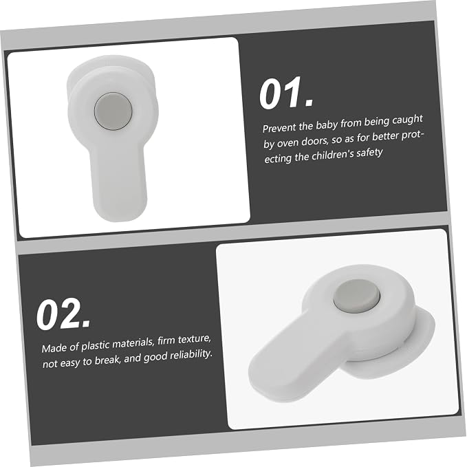 8pcs Safety Oven Lock Childproof Oven Lock for Boys and Girls Access Easy One-handed Safety