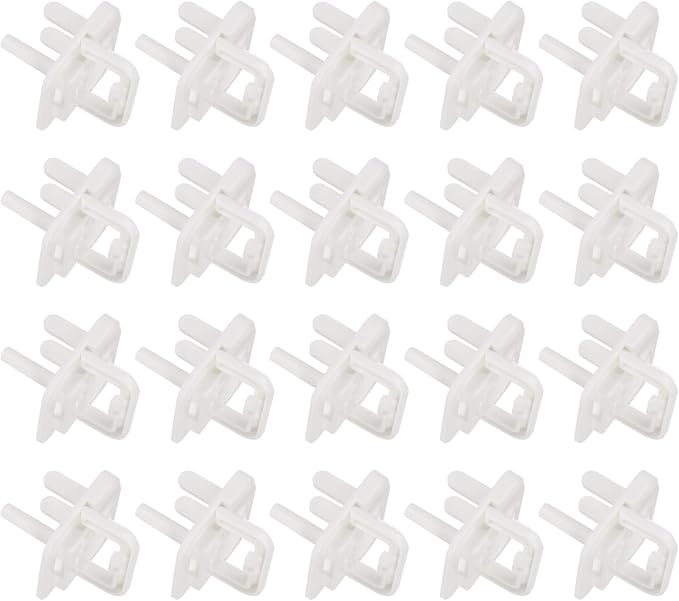MECCANIXITY 20 Pack Outlet Covers Proofing, Plug Covers Easy Installation Electric Plug Protectors Safety Socket Cover Plugs Protector White