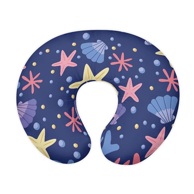 Shell Starfish Nursing Pillow Covers for Breastfeeding Pillow, Cozy Nursing Slipcover Breastfeeding Pillow Covers for Breastfeeding Mom