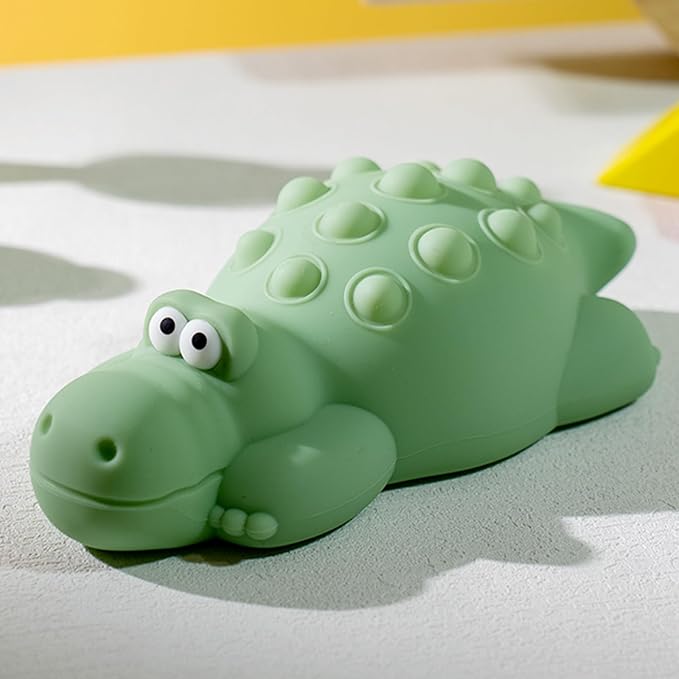 LEDHOLYT Night Light for Kids, Cute Silicone Nursery Crocodile Lamp with White Noise, NightLight for Baby and Toddler,Squishy Kawaii Bedside Lamp for Kids Room
