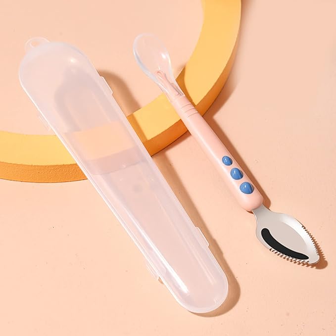 Lightweight Mud Silicone Puree Scrapping Spoons Scraping Practical Fruit Scraper Food Fruits 20.5cm/8-inch Length Gift Small Silicone Spoons for Eating