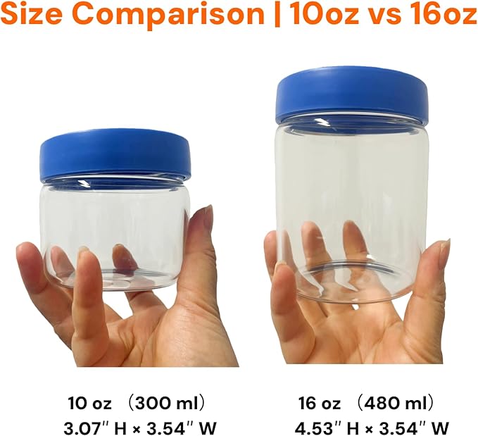 Premium 10oz Borosilicate Glass Jars with Airtight Lids (4 Pack) ??Freezer to Oven Safe (-4°F to 446°F) ??For Overnight Oats, Chia Pudding, Yogurt Parfaits, Dressings, Sauces & More