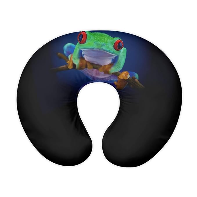 Forchrinse Frog Nursing Pillow Cover for Infant Cute Animal Print Feeding Pillow Slipcover Soft Stretch Newborn Feeding Cushion Cover for Baby Boys and Girls