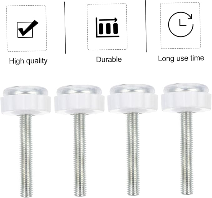 4pcs Baby Gate Threaded Spindle Rods Adjustable Baby Gate Adapter for Stairs Screw Mounted Bolts Compatible