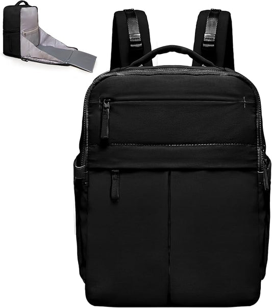 Diaper Bag Backpack,Baby Bag Backpack with Changing Station,Waterproof Large Diaper Bag for Baby Boy Girls,Pañaleras Para bebe with 15 Pocket,2 Insulated Pockets,Black