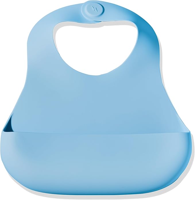 Magnetic Silicone Baby Bib ??Waterproof, Dishwasher Safe, BPA Free Food-Grade, Feeding Bib for Infants and Toddlers