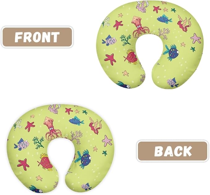 Starfish Bottlefeeding Pillow Detachable Newborn Original Breastfeeding Slipcover Case Lightweight Head Support Protector Cushion Essential with Hidden Zipper Easy to Use