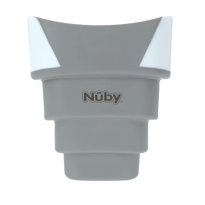 Nuby Collapsible Rinse Pail for Baby Bath Time - Collapsible Bucket with Easy Grip Handle to Rinse Baby Shampoo and Soap - Baby Essentials (Pack of 2)