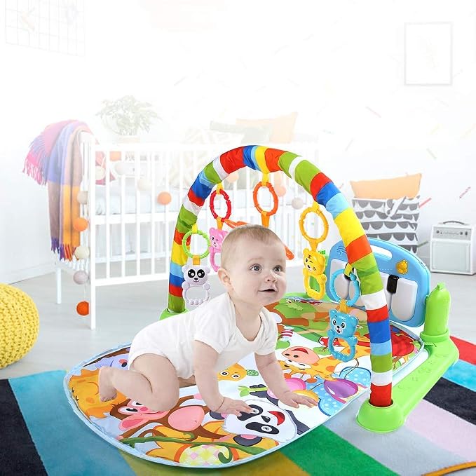 Baby Kick 'n Play Piano Gym Toys Colourful Musical Play Gym Playgym Piano Play Mats Playmat Animal