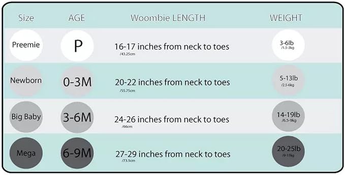 Woombie The Original Swaddle Blanket, Aqua Chevron, 14-19 lbs