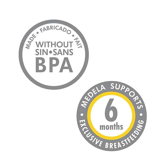 Medela Breast Milk Storage Bottles, 3 Pack of 8 Ounce Breastfeeding Bottles with Nipples, Lids, Wide Base Collars, and Travel Caps, Made Without BPA