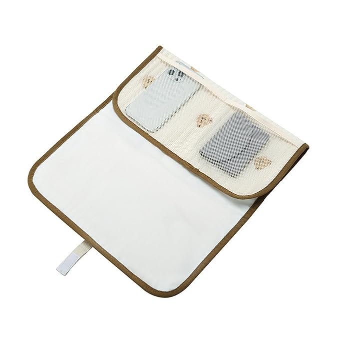 Portable Baby Changing Pad Foldable & Water Proofing Mat Built-in Mesh Pocket for Newborns and Parents During Travel