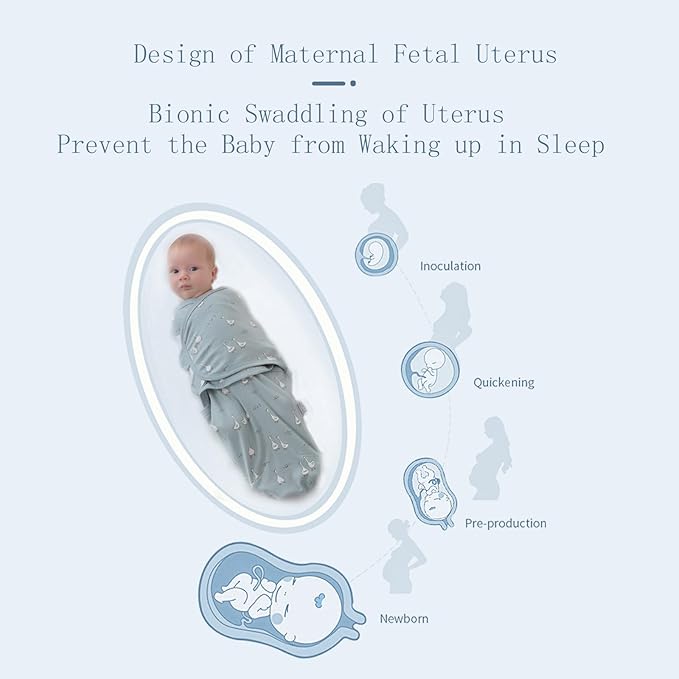 insular Baby Swaddle Wrap, Swaddle Blanket for Newborn and Infant, Adjustable Velcro Swaddling Set for Boy and Girl, Soft Cotton Baby Sleep Sack 3 Pack, Duck, Small(0-3 Month)