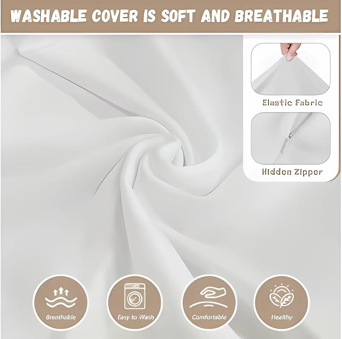 YEXIATODO Merry Christmas Santa Nursing Pillow Cover Breastfeeding Nursing Pillow Slipcovers Super Soft,for Breastfeeding Moms