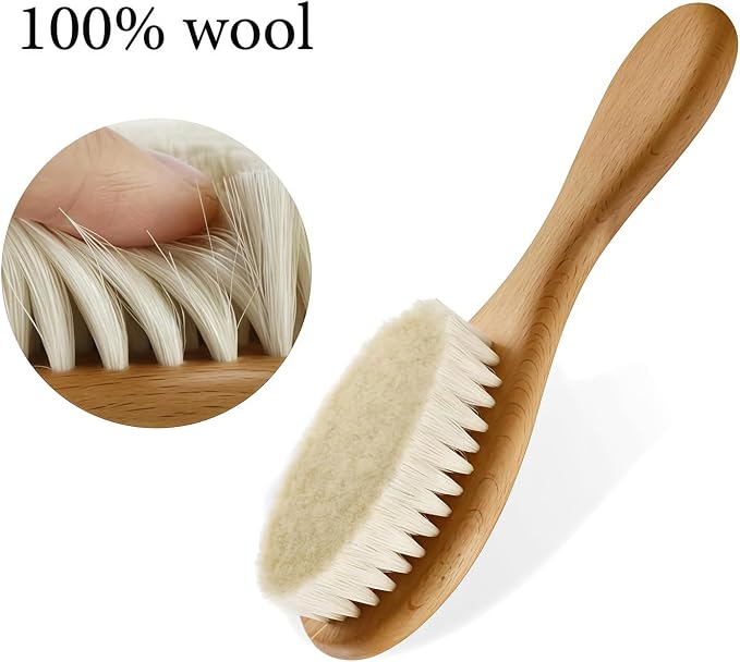 Personalized Baby Brush Set, Custom Wooden Baby Brushes For Newborns And Infants, Soft Bristles, Toddler Hair Care Kit, Cradle Cap Brush, Baby Shower Keepsake Gift For Girls And Boys