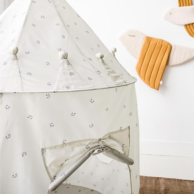 3 Sprouts Kids Play Tent - Sustainable Recycled Fabric ??Fun Spacious Childs Playhouse for Indoor Games for Boys & Girls - Durable Fort Pop Up House for Toddlers & Children Age 3-10 - Blueberry Taupe