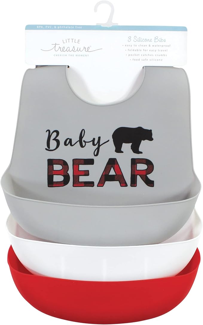Little Treasure Unisex BabySilicone Bibs