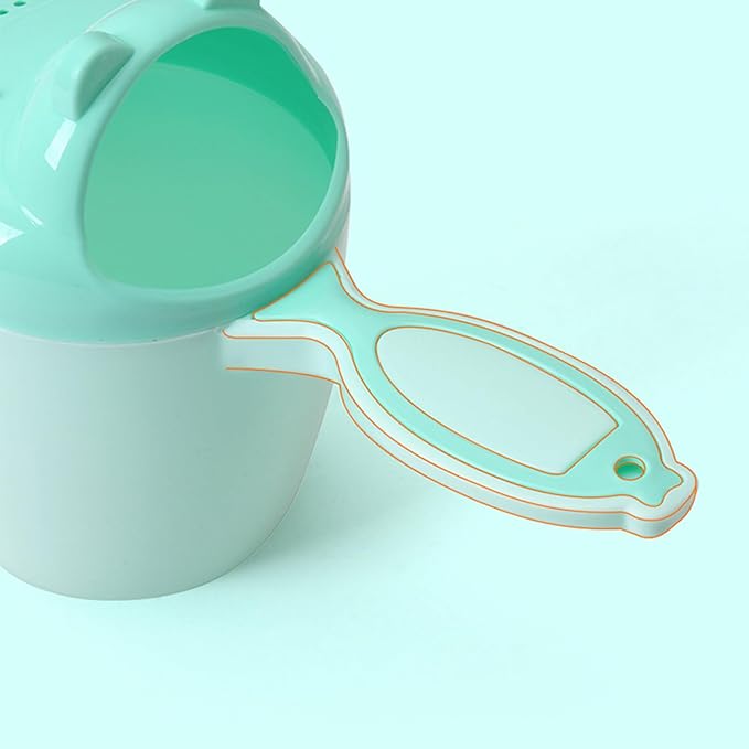 Kids Shower Rinse Cup Hair Wash Rinser Easy Grasp Shampoo Rinser Cup Ear Eyes Protective Wash Cup Toddler Bathtub