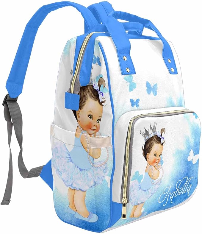 M YESCUSTOM Personalized Name Diaper Bag for Women Custom Nursing Baby Backpack for Shower Gift Customized Gift for Mothers Day