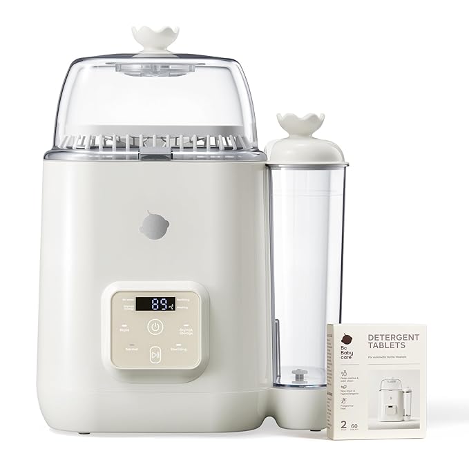 Bc Babycare Clarvion Baby Bottle Washer, Sterilizer & Dryer with 72-Hour Hygienic Storage – Deep Clean >99.99% Germs | BPA-Free | Up to 4 Bottles & Pump Parts