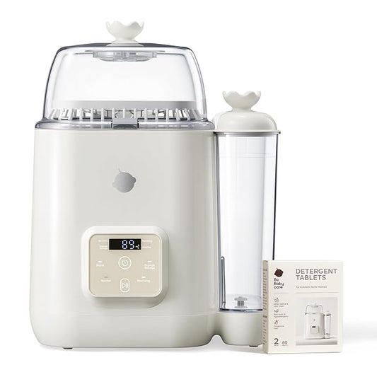 Bc Babycare Clarvion Baby Bottle Washer, Sterilizer & Dryer with 72-Hour Hygienic Storage – Deep Clean >99.99% Germs | BPA-Free | Up to 4 Bottles & Pump Parts