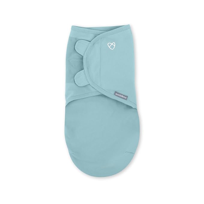 SwaddleMe by Ingenuity Original Swaddle, 100% Cotton, Improves Sleep & Calms Startle Reflex, 0-3 Months, 1.0 TOG, 2-Pack, Baby Swaddle Blanket - Tropical Dino