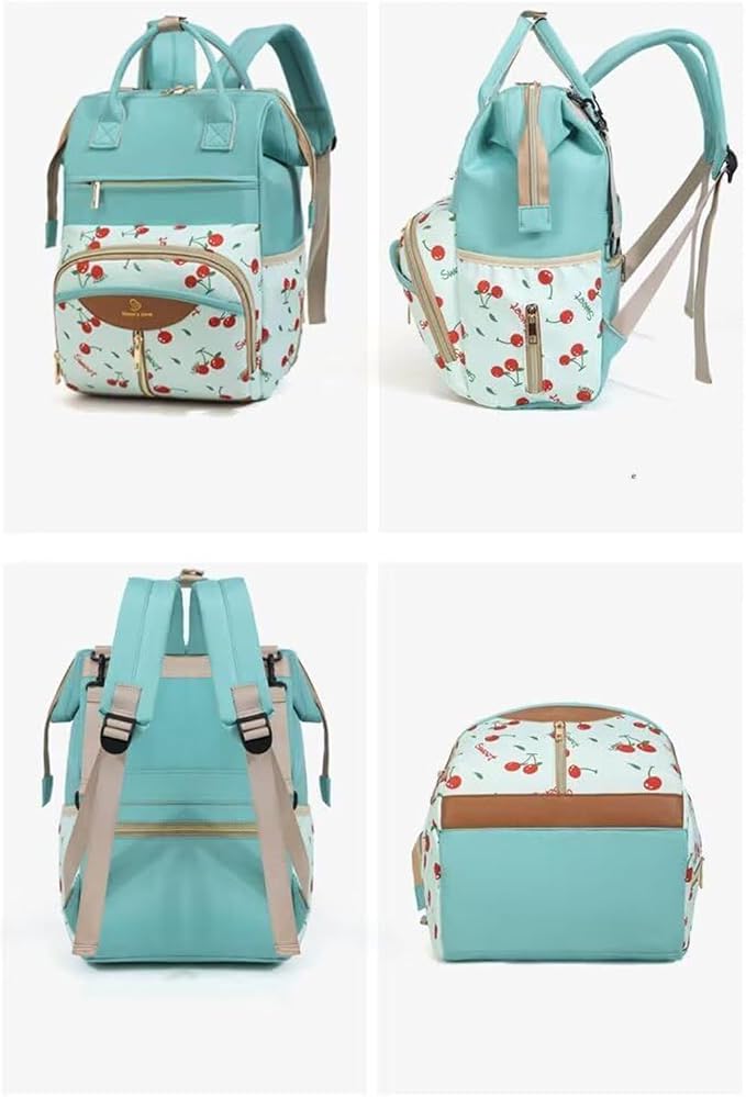 Diaper Bag Backpack, with Waterproof Design, 38x26x18cm, Maternity Nappy Tote, Multi-Pocket Daycare Bag, Spacious & Organized, for Daycare, Travel, Walks, Picnics