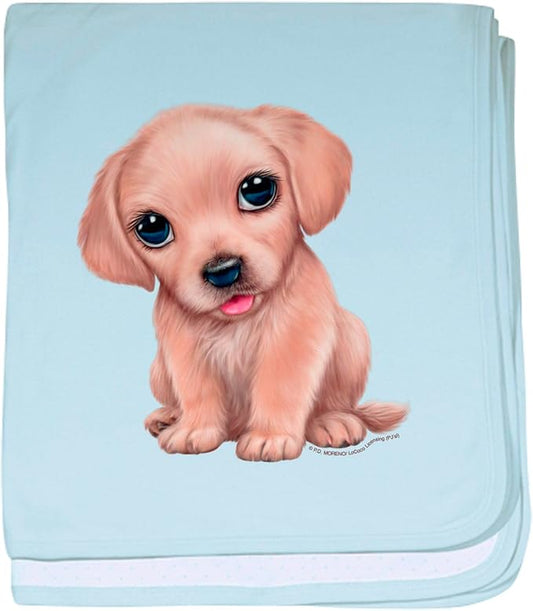 CafePress PD Moreno's Golden Retriever Baby Blanket, Super Soft Newborn Swaddle