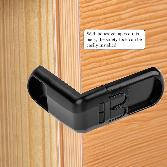 Fdit 5Pcs Baby Safety Cabinet Locks Cabinet Drawer Door Locks Kids Children Safety Lock for Drawer Door Cabinet (Black)