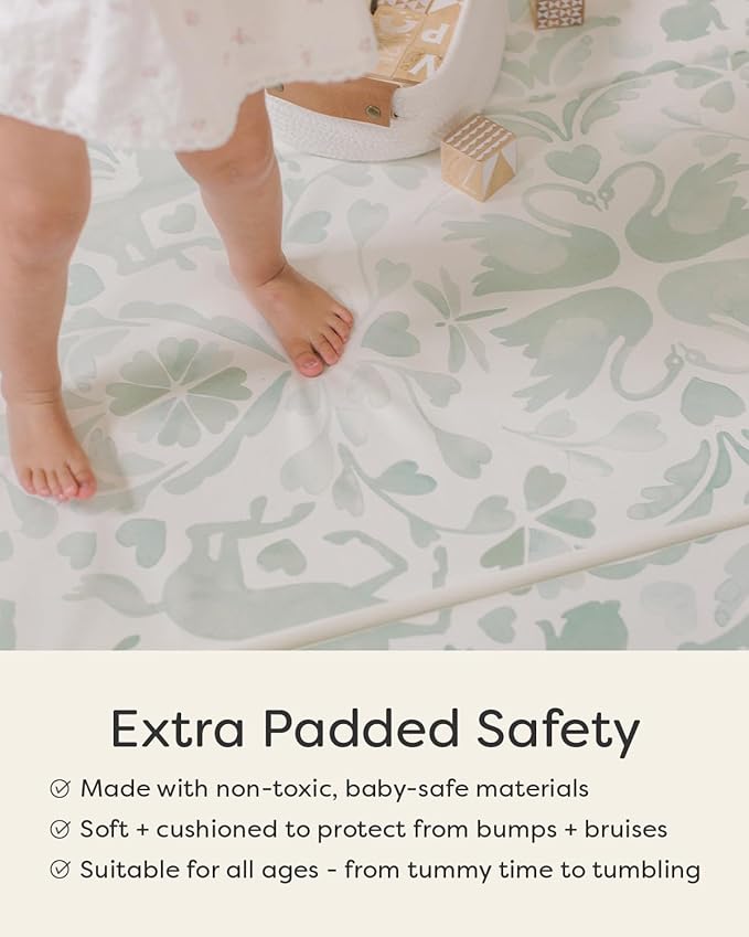 House of Noa Tumbling Baby Play Mat for Floor ??Foldable Foam Playmat for Babies & Kids, Non-Toxic Wipeable Baby Mat