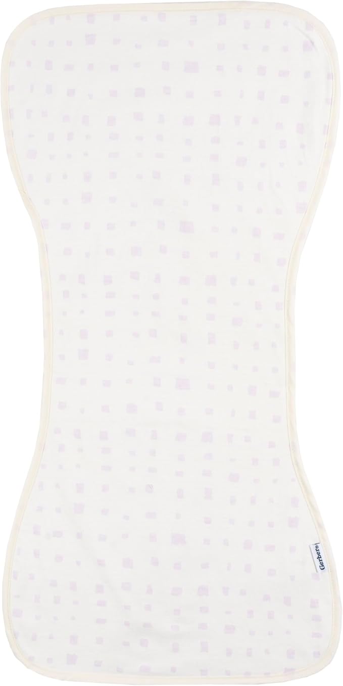 Gerber Baby Unisex Burp Cloths 5-Pack, Pink, Size 10.5" x 21"