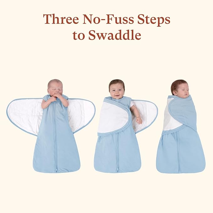 1.0 TOG Swaddle Sleep Sack, Adjustable Wearable Blanket for Infants and Newborns 0-3 Months, Perfect for New Moms, X-Small