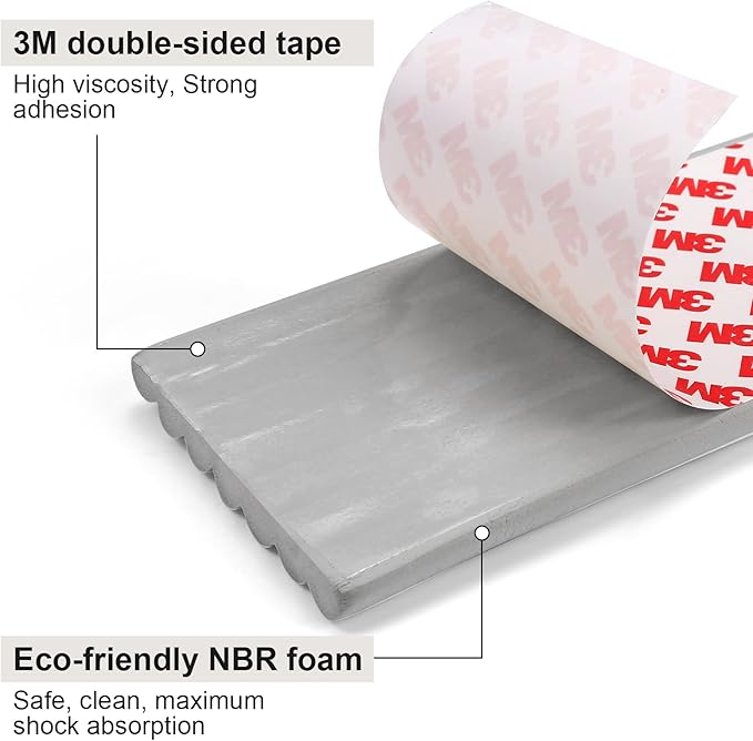 Upgraded Baby Proofing Edge Corner Protector, 16.4ft Edge Guards Padding with 3M Adhesive, Extra-Wide Soft Rubber Foam Padding, Furniture,Sharp Edge Safety Corner Edge Bumper Guard-Gray