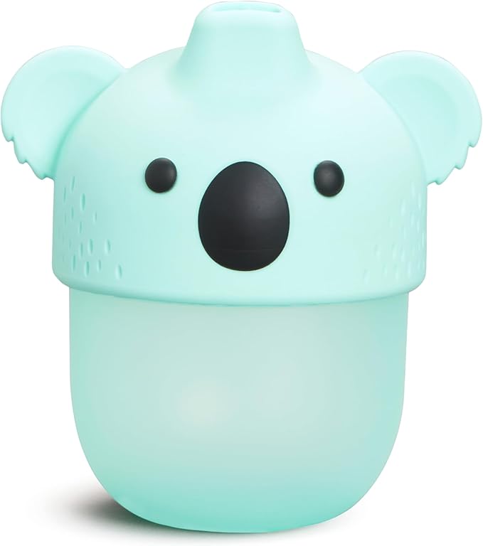Munchkin Koala Sippy Cup for Toddlers and Babies 9 Months and Up, Soft-Touch, Spill Proof, 8 Ounce, Mint