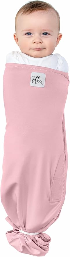 The Ollie Swaddle – Adjustable Baby Swaddle for Newborns | Pediatrician-Approved for Safe Sleep | Easy Closure | Arms-Out | Lightweight, Machine-Washable | Easy Diaper Access