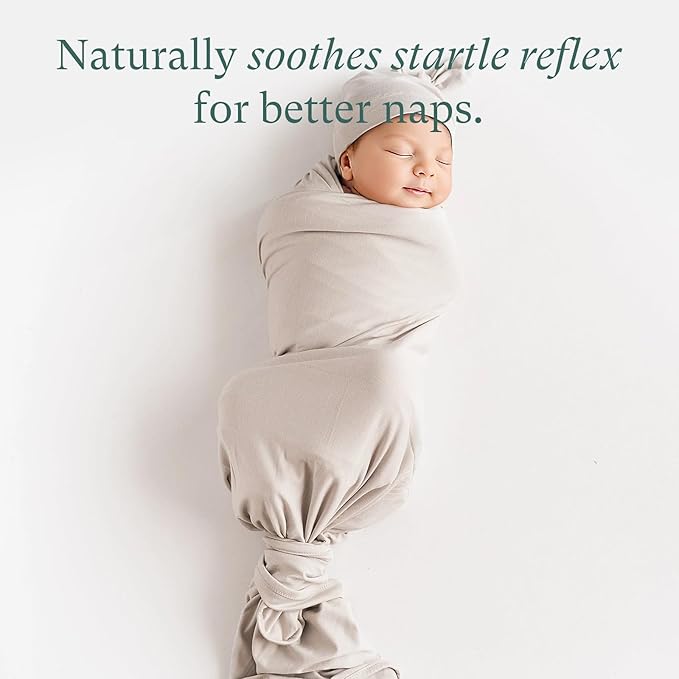 PurComfy Supersoft Swaddle Blanket, Premium Bamboo Viscose Baby swaddling Blankets for Newborns, Lightweight & Breathable Swaddle Blankets for Boys and Girls, 47??x 47?? Neutral Baby Essentials