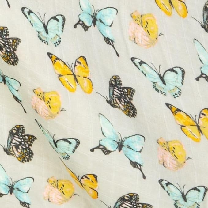 Milkbarn Baby Swaddle Blanket - Soft, Breathable & Gentle Material - Nursery Swaddling Blankets for Boys and Girls, Butterfly