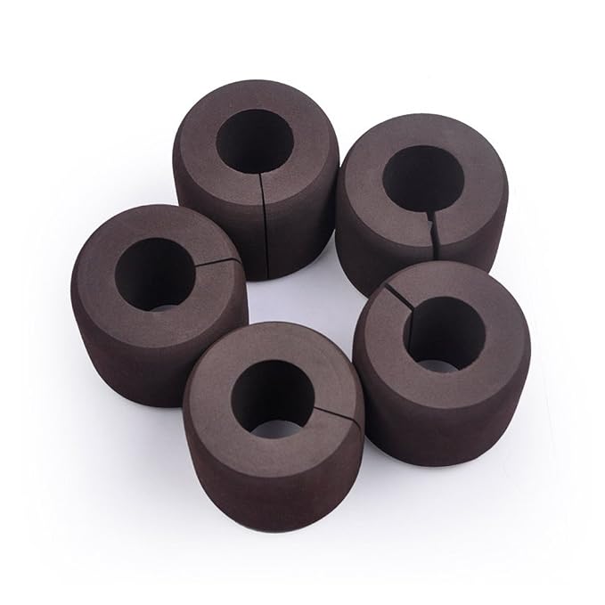 Foam Door Stopper Will Prevent Baby Finger Pinch Injuries, Stop Door from Slamming, and Child & Pets from Accidentally Getting Locked in Room, 4 Pcs a Set (Soft Style)