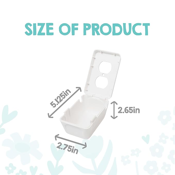 Regalo Safety Outlet Covers for Baby Proofing, Child Proof Wall Outlet Cover Guard with Space for Cords ??Fits Standard & Single Outlets (2 Pack, White)